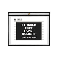 Shop Ticket Holders, Stitched, Both Sides Clear, 75 Sheets, 12 X 9, 25-box