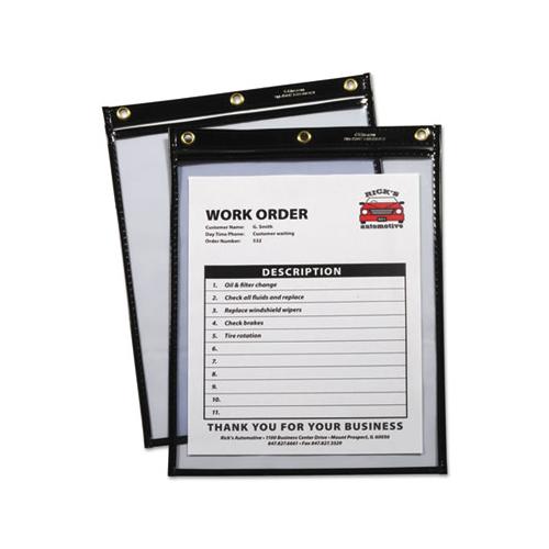 Heavy-duty Super Heavyweight Plus Stitched Shop Ticket Holders, Black, 9x12,15-bx