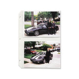 Clear Photo Pages For Four 5 X 7 Photos, 3-hole Punched, 11-1-4 X 8-1-8