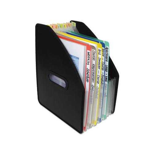 Vertical Expanding File, 10" Expansion, 13 Sections, 1-13-cut Tab, Letter Size, Black