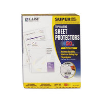 Super Heavyweight Polypropylene Sheet Protectors, Clear, 2", 11 X 8 1-2, 50-bx
