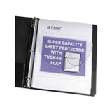 Super Capacity Sheet Protectors With Tuck-in Flap, 200", Letter Size, 10-pack