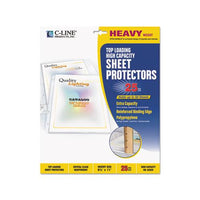High Capacity Polypropylene Sheet Protectors, Clear, 50", 11 X 8 1-2, 25-bx