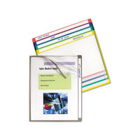 Write-on Project Folders, Straight Tab, Letter Size, Assorted Colors, 25-box