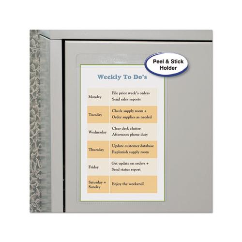 Self-adhesive Shop Ticket Holders, Super Heavy, 25 Sheets, 5 X 8, 50-box