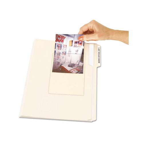 Peel & Stick Photo Holders, 4 3-8 X 6 1-2, Clear, 10-pack