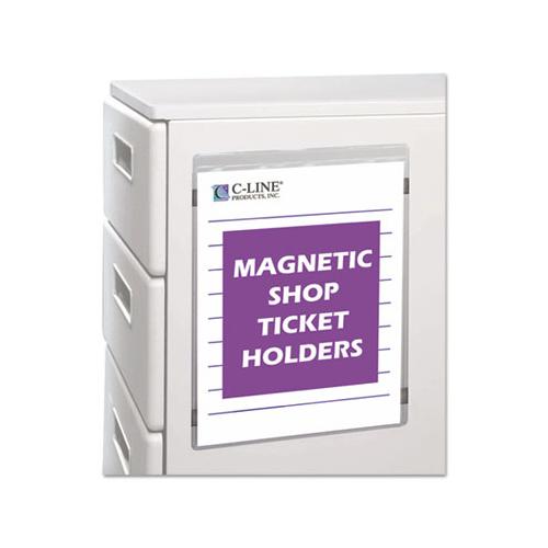 Magnetic Shop Ticket Holders, Super Heavyweight, 50 Sheets, 9 X 12, 15-bx