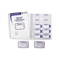 Time's Up Self-expiring Visitor Badges W-registry Log, 3 X 2, We, 150 Badges-box