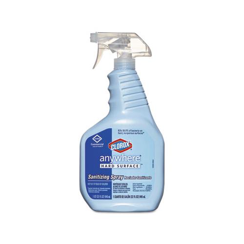 Anywhere Hard Surface Sanitizing Spray, 32oz Spray Bottle, 12-carton