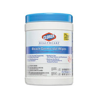 Bleach Germicidal Wipes, 6 X 5, Unscented, 150-canister, 6 Canisters-carton