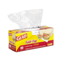 Fold-top Sandwich Bags, 6.5" X 5.5", Clear, 180-box, 12 Boxes-carton