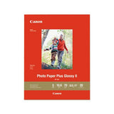 Photo Paper Plus Glossy Ii, 8.5 X 11, Glossy White, 20-pack