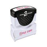 Pre-inked Shutter Stamp, Red, File Copy, 1 5-8 X 1-2