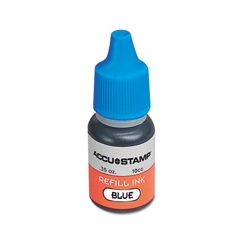 Accu-stamp Gel Ink Refill, Blue, 0.35 Oz Bottle
