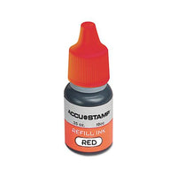 Accu-stamp Gel Ink Refill, Red, 0.35 Oz Bottle