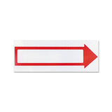 Stake Sign, 6 X 17, Blank White With Printed Red Arrow