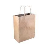 Premium Shopping Bag, 8" X 10.25", Brown Kraft, 50-box