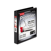 Premier Easy Open Clearvue Locking Slant-d Ring Binder, 3 Rings, 1" Capacity, 11 X 8.5, Black