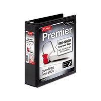 Premier Easy Open Clearvue Locking Slant-d Ring Binder, 3 Rings, 2" Capacity, 11 X 8.5, Black
