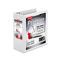 Premier Easy Open Clearvue Locking Slant-d Ring Binder, 3 Rings, 4" Capacity, 11 X 8.5, White