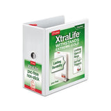 Xtralife Clearvue Non-stick Locking Slant-d Ring Binder, 3 Rings, 5" Capacity, 11 X 8.5, White