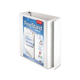 Freestand Easy Open Locking Slant-d Ring Binder, 3 Rings, 3" Capacity, 11 X 8.5, White