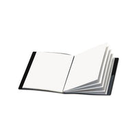 Showfile Display Book W-custom Cover Pocket, 24 Letter-size Sleeves, Black