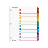 Onestep Printable Table Of Contents And Dividers, 12-tab, 1 To 12, 11 X 8.5, White, 1 Set
