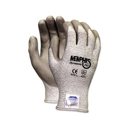 Memphis Dyneema Polyurethane Gloves, Large, White-gray, Pair
