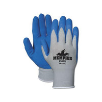 Memphis Flex Seamless Nylon Knit Gloves, Large, Blue-gray, Pair