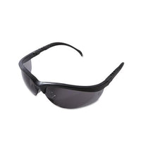 Klondike Safety Glasses, Matte Black Frame, Gray Lens