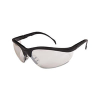 Klondike Safety Glasses, Black Matte Frame, Clear Mirror Lens