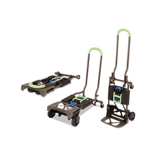 2-in-1 Multi-position Hand Truck And Cart, 16.63 X 12.75 X 49.25, Blue-green