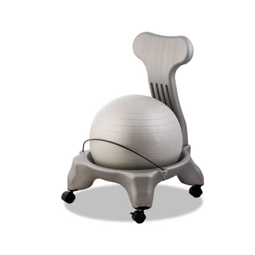 Fitpro Ball Chair, Gray-gray, Gray Base