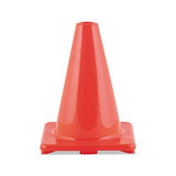 Hi-visibility Vinyl Cones, 6" Tall, Orange