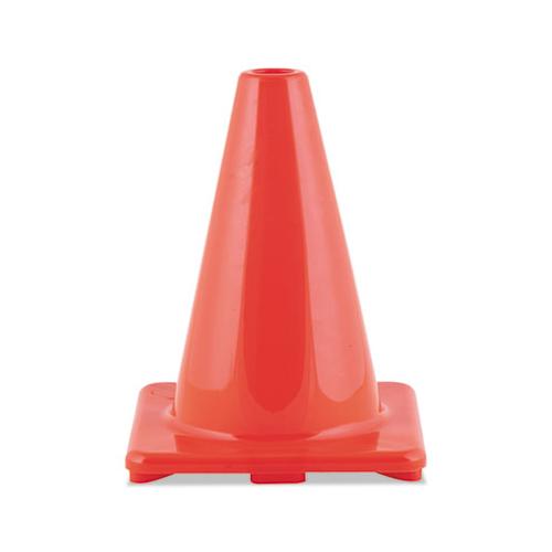 Hi-visibility Vinyl Cones, 6" Tall, Orange