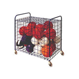 Lockable Ball Storage Cart, 24-ball Capacity, 37w X 22d X 20h, Black