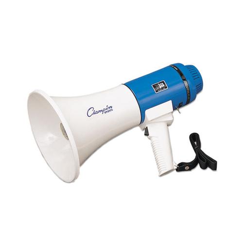 Megaphone, 12-25w, 1000 Yard Range, White-blue