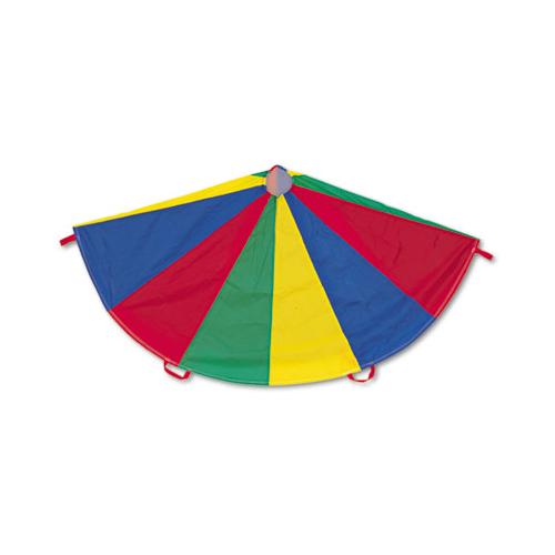 Nylon Multicolor Parachute, 12-ft. Diameter, 12 Handles