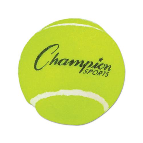 Tennis Balls, 2 1-2" Diameter, Rubber, Yellow, 3-pack