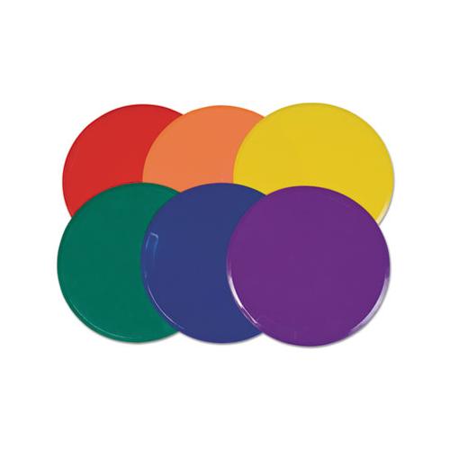 Extra Large Poly Marker Set, 12" Diameter, Assorted Colors, 6 Spots-set