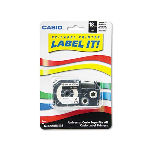 Label Printer Iron-on Transfer Tape, 0.75" X 26 Ft, Black On White
