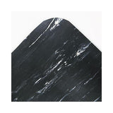 Cushion-step Surface Mat, 36 X 72, Marbleized Rubber, Black