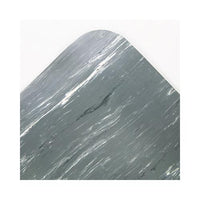 Cushion-step Surface Mat, 36 X 72, Marbleized Rubber, Gray