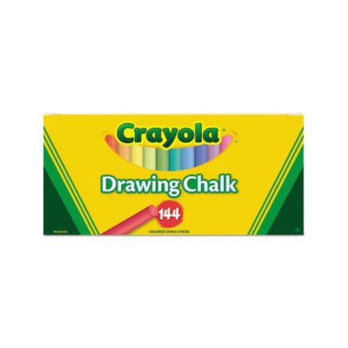 Colored Drawing Chalk, Six Each Of 24 Assorted Colors, 144 Sticks-set