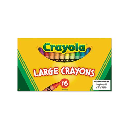 Large Crayons, 16 Colors-box