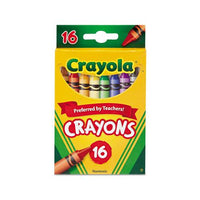 Classic Color Crayons, Peggable Retail Pack, 16 Colors