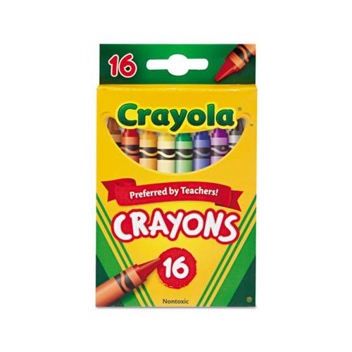 Classic Color Crayons, Peggable Retail Pack, 16 Colors