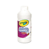 Artista Ii Washable Tempera Paint, White, 16 Oz