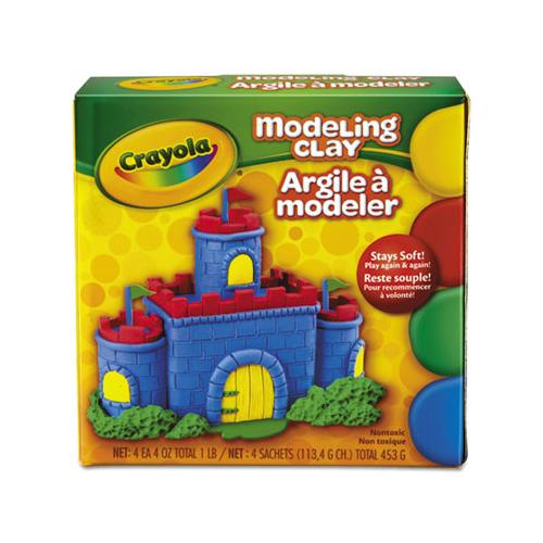 Modeling Clay Assortment, 1-4 Lb Each Blue-green-red-yellow, 1 Lb